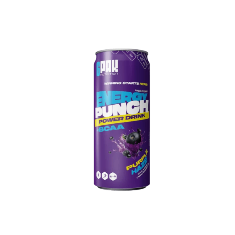 6PAK ENERGY PUNCH POWER DRINK 250 ML.