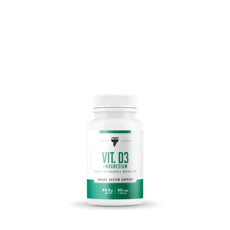 TREC VITAMIN D3 + MAGNESIUM 60 KAPS.